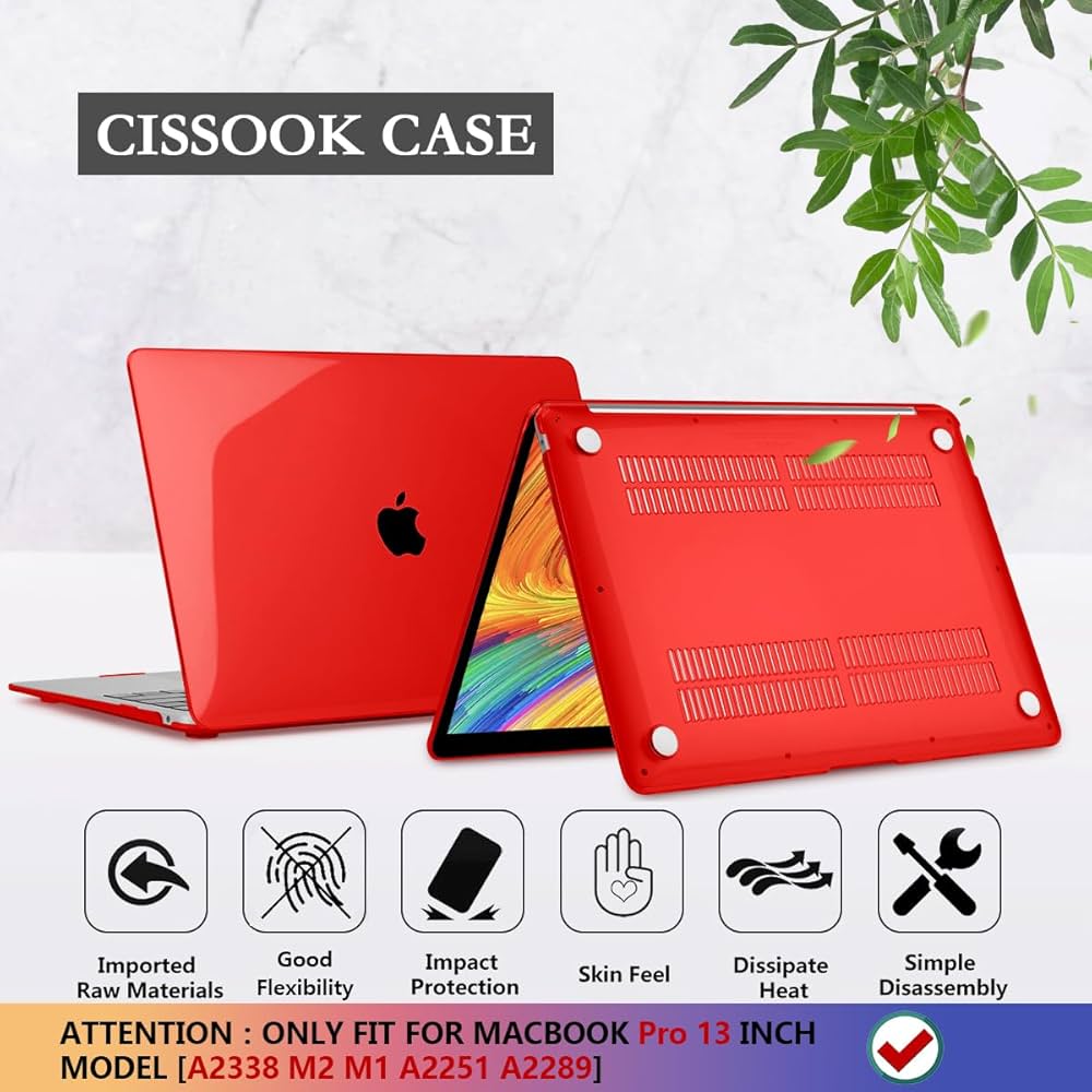 K♢021 Mac2021 Amazon.com: CISSOOK Clear Red Case for MacBook Pro 13 Inch